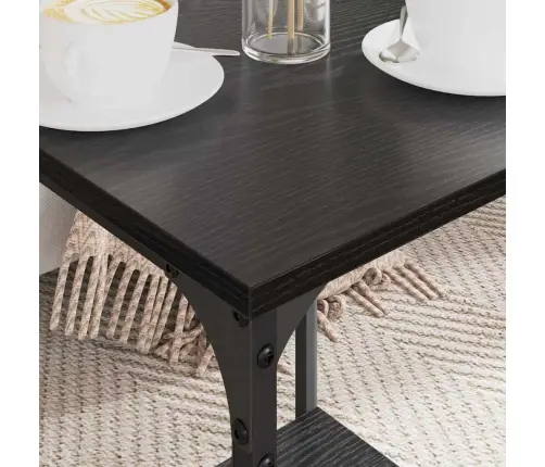 Kavos Staliukas Juodas Ąžuolas 40 X 40 X 55 Cm Apdirbta Mediena