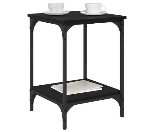 Kavos Staliukas Juodas Ąžuolas 40 X 40 X 55 Cm Apdirbta Mediena