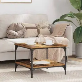 Kafijas Galdiņš Vecs Koks 55 X 55 X 40 Cm Inženierijas Koks Vidaxl