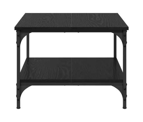 Kafijas Galdiņš Melns Ozolkoks 55 X 55 X 40 Cm Vidaxl