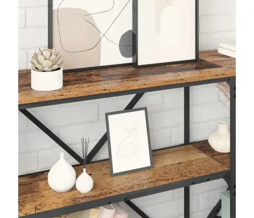 Konsoles Galds Ar Plauktu Vecs Koks 180 X 30 X 75 Cm Vidaxl