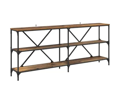 Konsoles Galds Ar Plauktu Vecs Koks 180 X 30 X 75 Cm Vidaxl