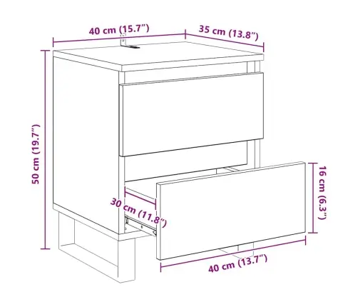Öölambi Kapp 2 Pcs Käsitöötamm 40 X 35 X 50 Cm Tehispuit