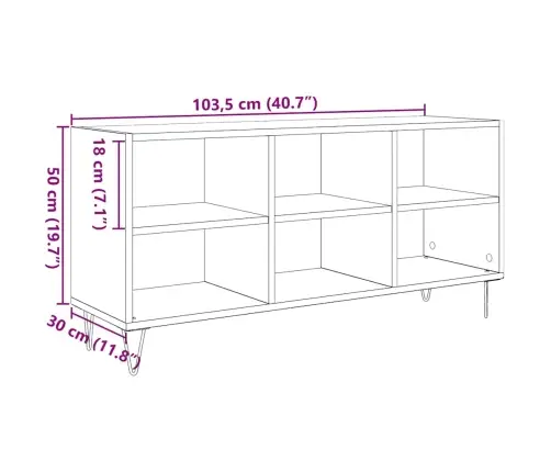 Telerikapp Vana Puit 103,5 X 30 X 50 Cm Tehispuit