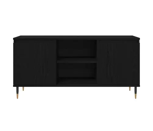 Televizora Skapīša Melns Ozolkoks 104 X 35 X 50 Cm Vidaxl