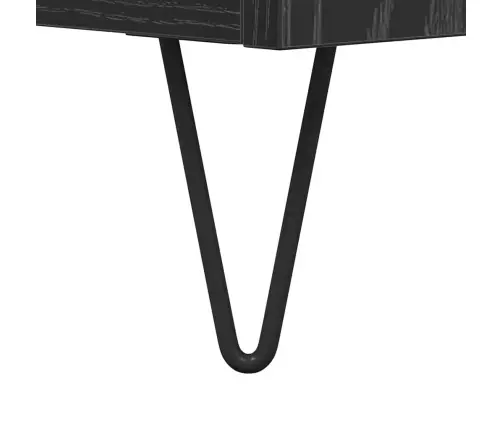 Televizora Skapīša Melns Ozolkoks 104 X 35 X 50 Cm Vidaxl