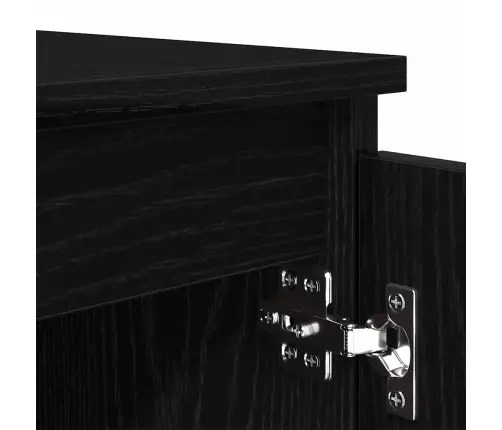 Televizora Skapīša Melns Ozolkoks 104 X 35 X 50 Cm Vidaxl