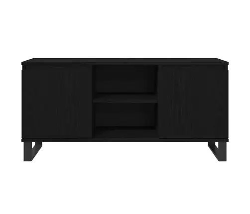 Televizora Skapīša Melns Ozolkoks 104 X 35 X 50 Cm Vidaxl