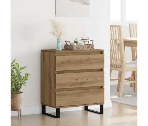 Puse Artisānā Ozols 60 X 35 X 70 Cm Inženierijas Koks Vidaxl