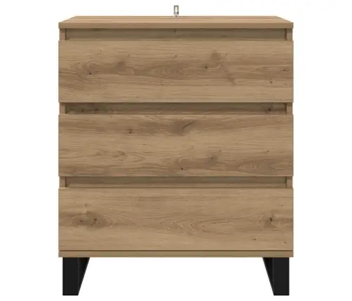 Puse Artisānā Ozols 60 X 35 X 70 Cm Inženierijas Koks Vidaxl