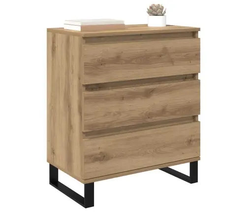 Puse Artisānā Ozols 60 X 35 X 70 Cm Inženierijas Koks Vidaxl