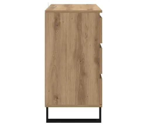 Puse Artisānā Ozols 60 X 35 X 70 Cm Inženierijas Koks Vidaxl