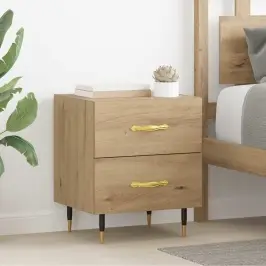 Nakts Skapītis 2 Pcs Amatnieku Ozola 40 X 35 X 47.5 Cm Vidaxl