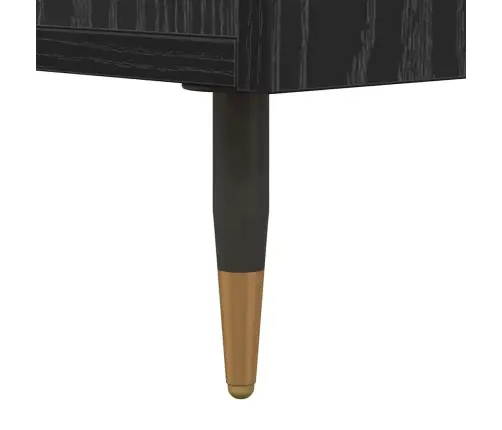 Nakts Skapītis Ar Atvilktni 2 Pcs Melns Ozols 40 X 35 X 47.5 Cm Vidaxl