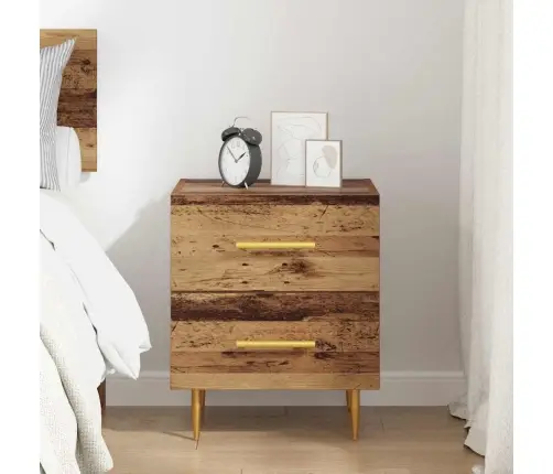 Nakts Skapītis Vecs Koks 40 X 35 X 47,5 Cm Inženierijas Koks Vidaxl