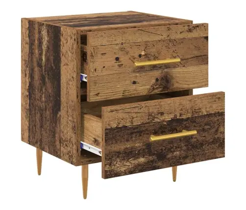 Nakts Skapītis Vecs Koks 40 X 35 X 47,5 Cm Inženierijas Koks Vidaxl