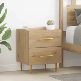 Nakts Skapītis 2 Pcs Artisānā Ozols 40 X 35 X 47,5 Cm Vidaxl