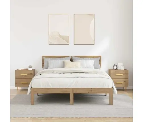 Nakts Skapītis 2 Pcs Artisānā Ozols 40 X 35 X 47,5 Cm Vidaxl