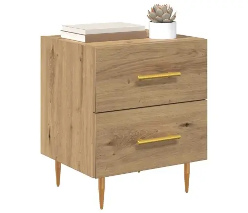 Nakts Skapītis 2 Pcs Artisānā Ozols 40 X 35 X 47,5 Cm Vidaxl