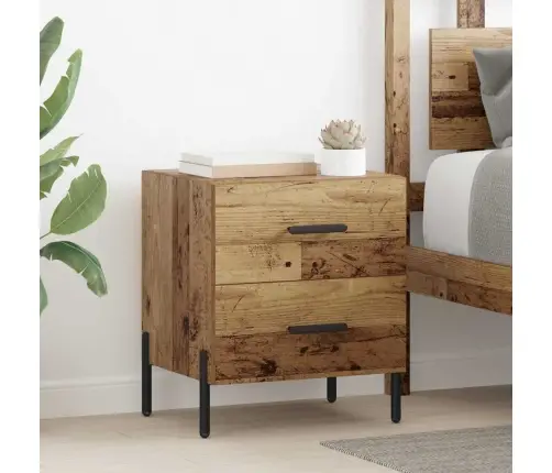 Nakts Skapītis Vecs Koks 40 X 35 X 47.5 Cm Inženierijas Koks Vidaxl