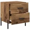 Nakts Skapītis Vecs Koks 40 X 35 X 47.5 Cm Inženierijas Koks Vidaxl