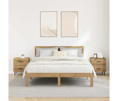 Nakts Skapītis 2 Pcs Amatnieku Ozola 40 X 35 X 47.5 Cm Vidaxl