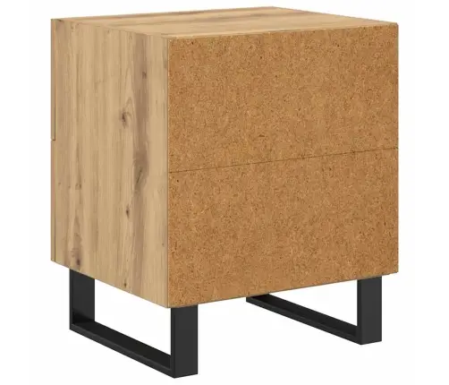 Gultas Skapji 2 Pcs Amatnieku Ozola 40 X 35 X 47.5 Cm Vidaxl