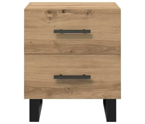 Gultas Skapji 2 Pcs Amatnieku Ozola 40 X 35 X 47.5 Cm Vidaxl