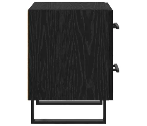 Naktiniai Staliukai 2 Pcs Juoda Ąžuolo 40 X 35 X 47.5 Cm