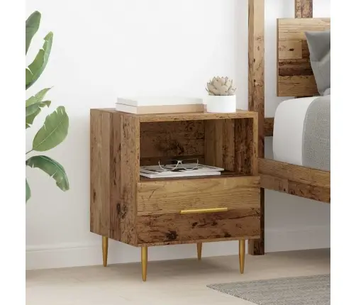 Naktsgaldiņš Brūna 40 X 35 X 47.5 Cm Inženierijas Koks Vidaxl