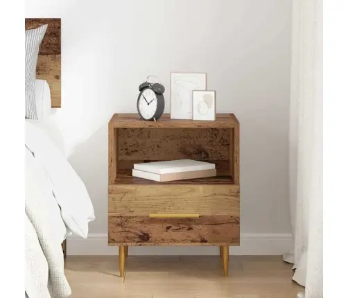 Naktsgaldiņš Brūna 40 X 35 X 47.5 Cm Inženierijas Koks Vidaxl