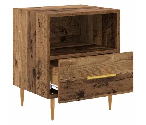 Naktsgaldiņš Brūna 40 X 35 X 47.5 Cm Inženierijas Koks Vidaxl