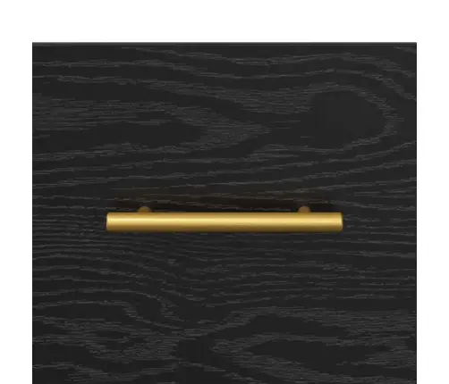 Naktsgaldiņš Melna 40 X 35 X 47.5 Cm Inženierijas Koks Vidaxl