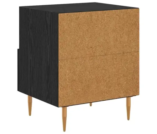 Naktsgaldiņš 2 Pcs Melna 40 X 35 X 47.5 Cm Inženierijas Koks Vidaxl Naktsgaldiņš 2 Pcs Melna 40 X 35 X 47.5 Cm Inženierijas Koks Vidaxl