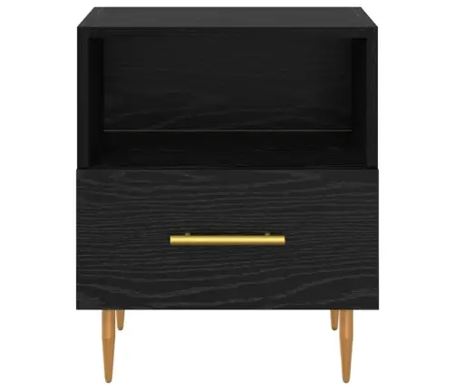 Naktsgaldiņš 2 Pcs Melna 40 X 35 X 47.5 Cm Inženierijas Koks Vidaxl Naktsgaldiņš 2 Pcs Melna 40 X 35 X 47.5 Cm Inženierijas Koks Vidaxl