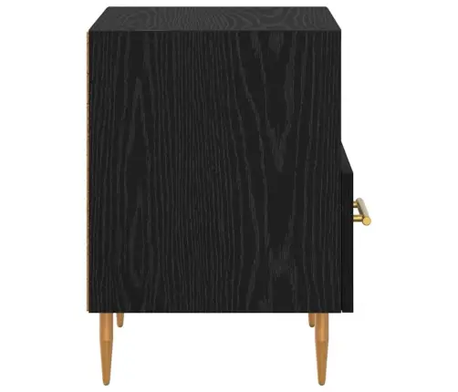 Naktsgaldiņš 2 Pcs Melna 40 X 35 X 47.5 Cm Inženierijas Koks Vidaxl Naktsgaldiņš 2 Pcs Melna 40 X 35 X 47.5 Cm Inženierijas Koks Vidaxl