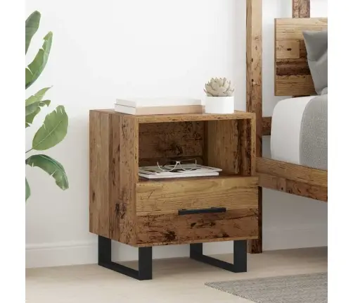 Nakts Skapītis Vecs Koks 40 X 35 X 47.5 Cm Inženierijas Koks Vidaxl