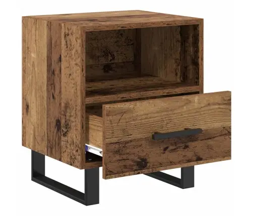 Nakts Skapītis Vecs Koks 40 X 35 X 47.5 Cm Inženierijas Koks Vidaxl