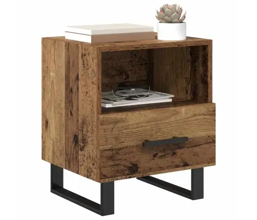 Nakts Skapītis Vecs Koks 40 X 35 X 47.5 Cm Inženierijas Koks Vidaxl