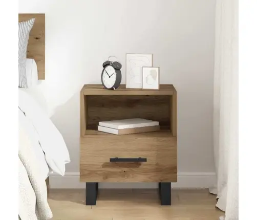 Nakts Skapītis Ar Atvilktni Amatnieku Ozola 40 X 35 X 47.5 Cm Vidaxl