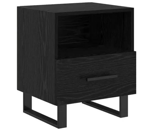 Nakts Skapītis Ar Atvilktni 2 Pcs Melns Ozols 40 X 35 X 47.5 Cm Vidaxl Nakts Skapītis Ar Atvilktni 2 Pcs Melns Ozols 40 X 35 X 47.5 Cm Vidaxl