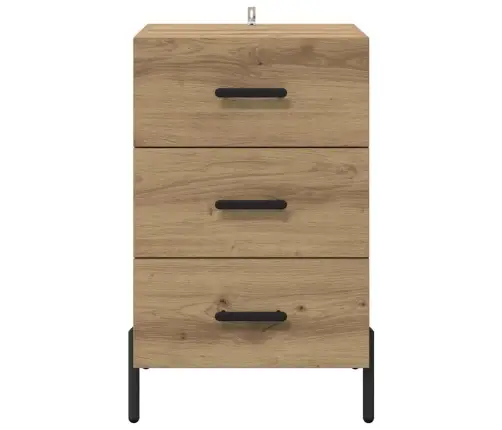 Nakts Skapītis Ar Atvilktni Amatnieku Ozola 40 X 40 X 66 Cm Vidaxl