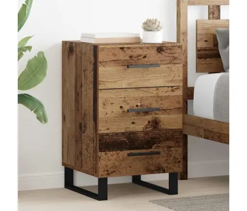 Nakts Skapītis Vecs Koks 40 X 40 X 66 Cm Inženierijas Koks Vidaxl