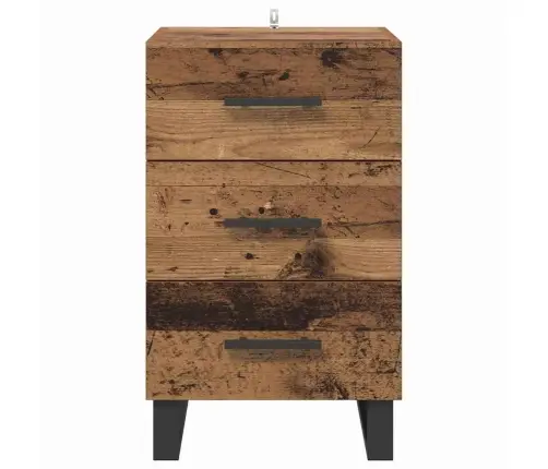 Nakts Skapītis Vecs Koks 40 X 40 X 66 Cm Inženierijas Koks Vidaxl