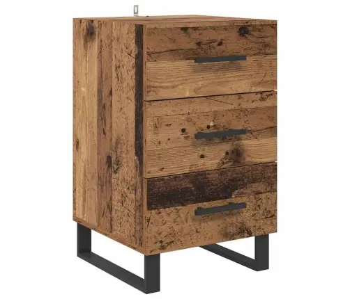 Nakts Skapītis Vecs Koks 40 X 40 X 66 Cm Inženierijas Koks Vidaxl