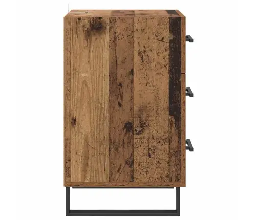 Nakts Skapītis Vecs Koks 40 X 40 X 66 Cm Inženierijas Koks Vidaxl