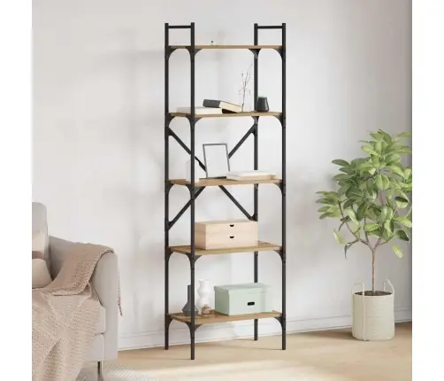 Grāmatu Skapis Artisānā Ozols 56 X 32 X 174 Cm Vidaxl