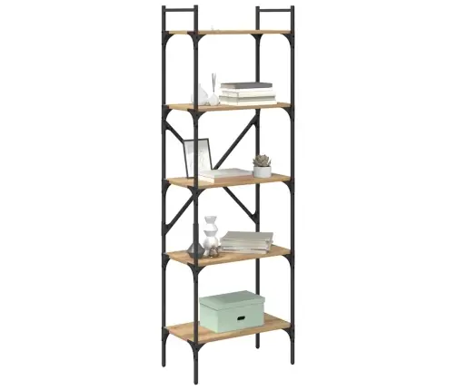 Grāmatu Skapis Artisānā Ozols 56 X 32 X 174 Cm Vidaxl