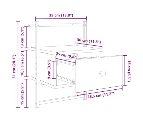 Nakts Skapītis Vecs Koks 35 X 30 X 51 Cm Inženierijas Koks Vidaxl