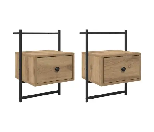 Nakts Skapītis 2 Pcs Artisānā Ozols 35 X 30 X 51 Cm Vidaxl